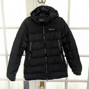 Marmot 650-Fill Down Hooded Puffer Jacket